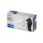 دستکش نیتریل مشکیINTCO سایز M بسته 100 عددی