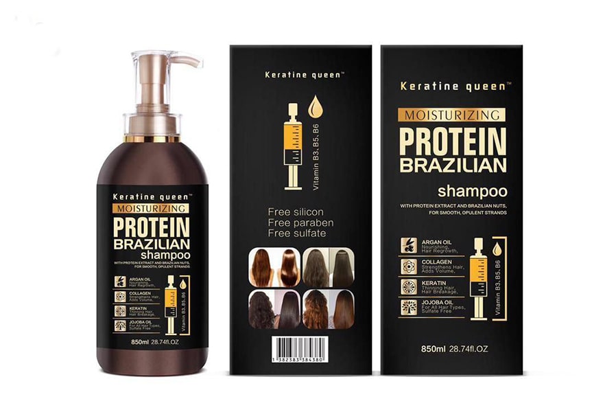 شامپو پروتئین کویین شامپو فری سولفات پروتئین کراتین کویین برزیل ۸۰۰ میلی - Image 1